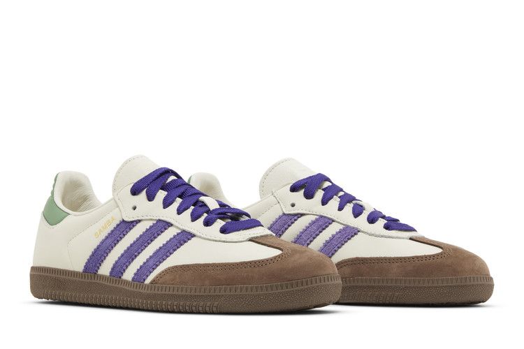 Adidas Samba OG Off White Core Purple Green Brown - ID8349