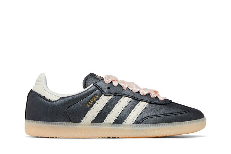 Adidas Samba OG Black Pink Ribbon Laces - IH8047