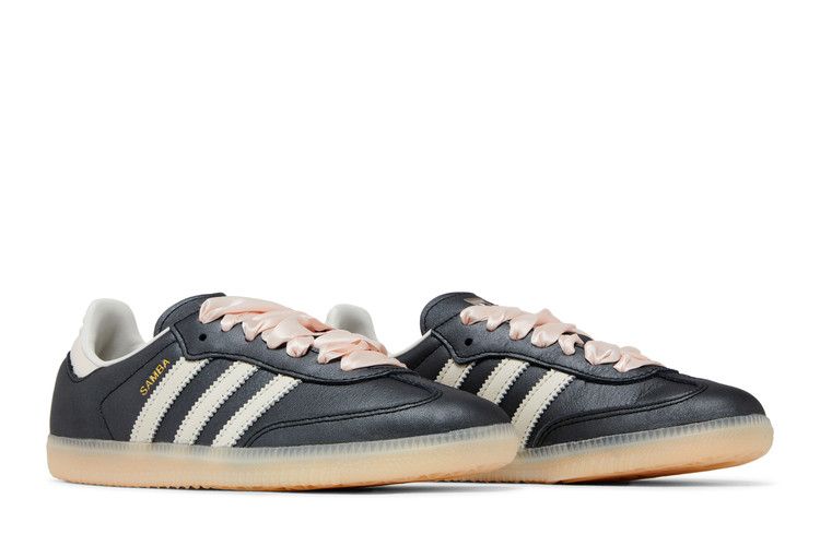 Adidas Samba OG Black Pink Ribbon Laces - IH8047