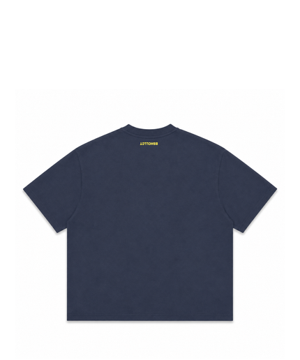 DECODED TEE - DARK BLUE / YELLOW