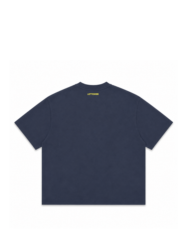 DECODED TEE - DARK BLUE / YELLOW