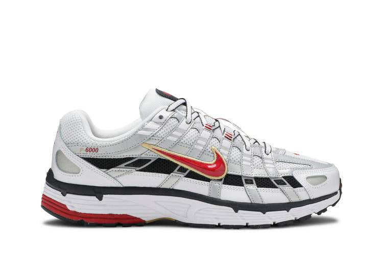 Nike P-6000 White Gold Red - BV1021-101