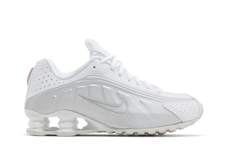 Nike Shox R4 White Metallic Silver - AR3565-101