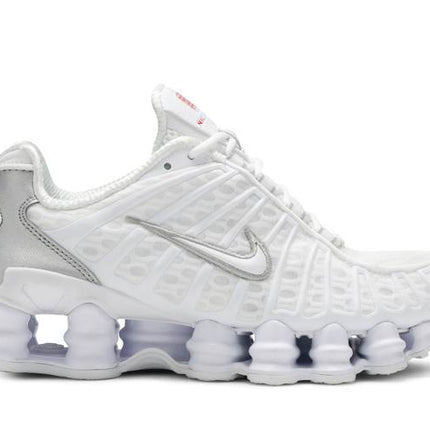 Nike Shox TL White Metallic Silver Max Orange - AR3566-100 / AV3595-100