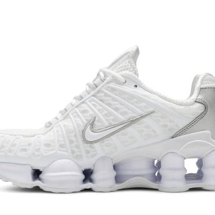 Nike Shox TL White Metallic Silver Max Orange - AR3566-100 / AV3595-100