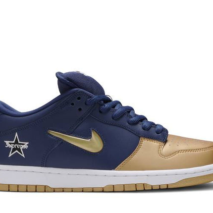 Nike SB Dunk Low Supreme Jewel Swoosh Gold - undefined