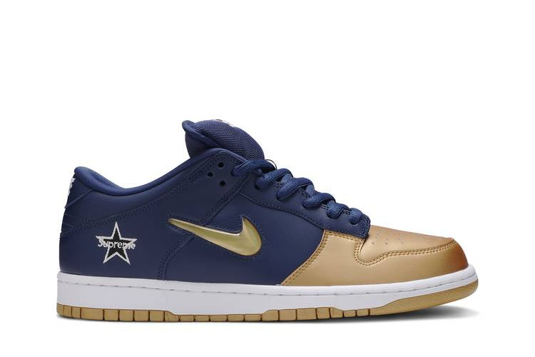 Nike SB Dunk Low Supreme Jewel Swoosh Gold - undefined