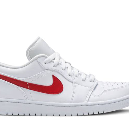 Air Jordan Air Jordan 1 Low White University Red - undefined