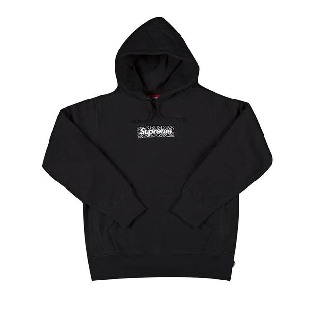 Supreme Supreme Bandana Box Logo Hooded Sweatshirt Black FW19 - FW19SW23-BLACK