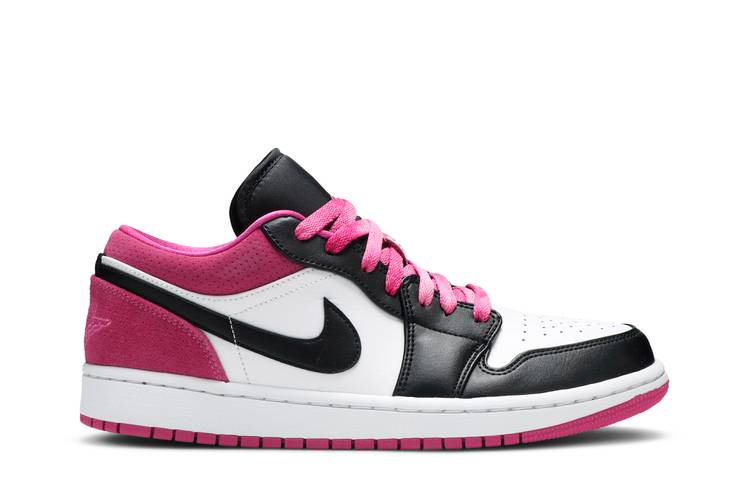 Air Jordan Air Jordan 1 Low Black Active Fuchsia - undefined