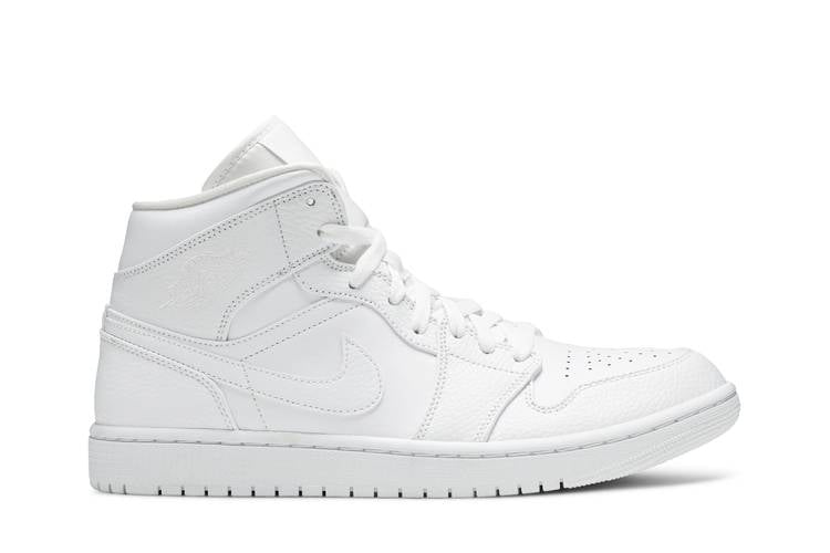 Air Jordan Air Jordan 1 Mid Triple White (2020) - 554724-130 / 554725-130