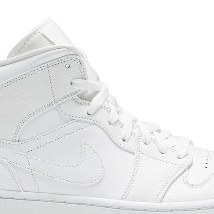 Air Jordan Air Jordan 1 Mid Triple White (2020) - 554724-130 / 554725-130