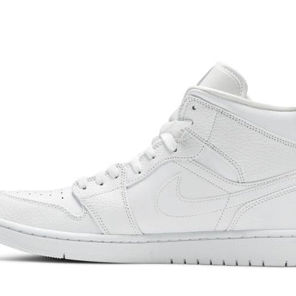 Air Jordan Air Jordan 1 Mid Triple White (2020) - 554724-130 / 554725-130