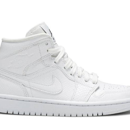 Air Jordan Air Jordan 1 Mid White Snakeskin - BQ6472-110