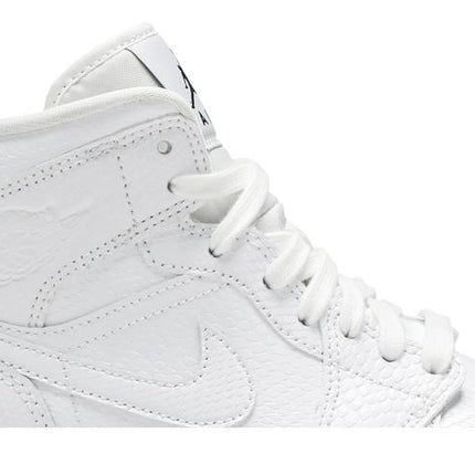 Air Jordan Air Jordan 1 Mid White Snakeskin - BQ6472-110