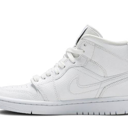 Air Jordan Air Jordan 1 Mid White Snakeskin - BQ6472-110