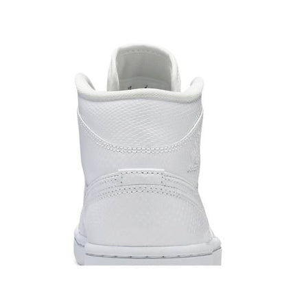 Air Jordan Air Jordan 1 Mid White Snakeskin - BQ6472-110