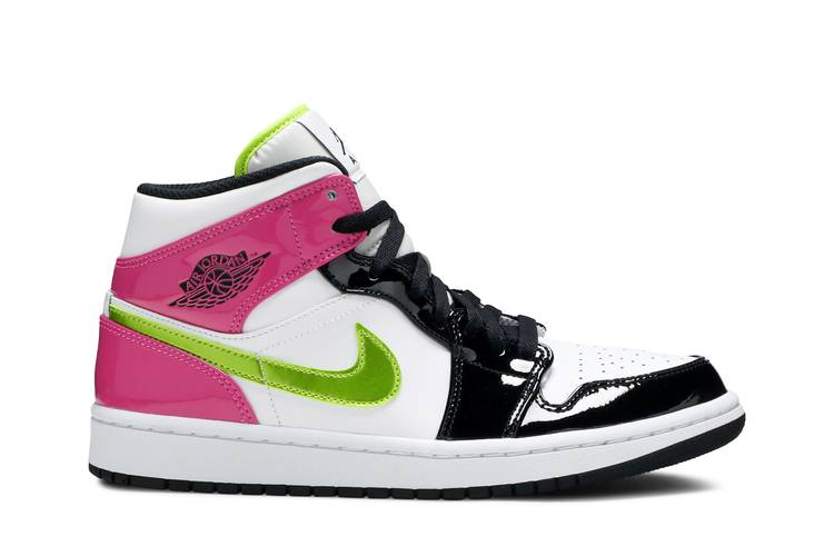 Air Jordan Air Jordan 1 Mid White Black Cyber Pink - CZ9834-100 / CZ9835-100