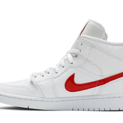 Air Jordan Air Jordan 1 Mid White University Red - BQ6472-106