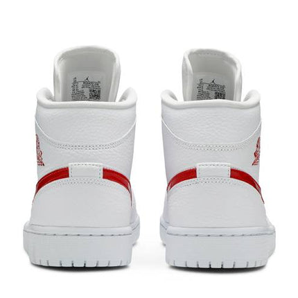 Air Jordan Air Jordan 1 Mid White University Red - BQ6472-106