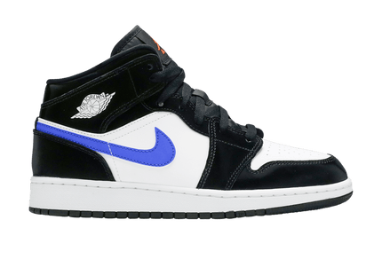 Air Jordan Air Jordan 1 Mid Black Racer Blue White - 554725-084