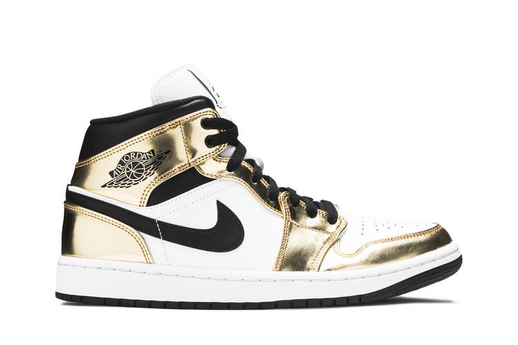 Air Jordan Air Jordan 1 Mid White Metallic Gold - DC1419-700 / DC1420-700