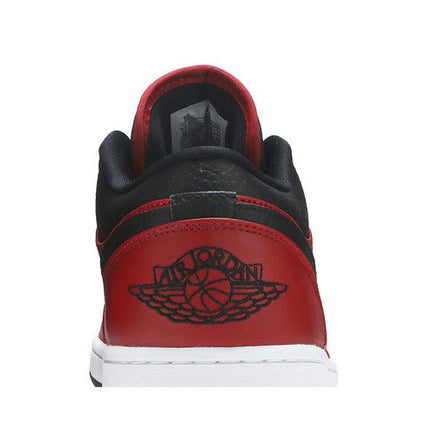 Air Jordan Air Jordan 1 Low Reverse Bred Pebbled Swoosh - 553558-605