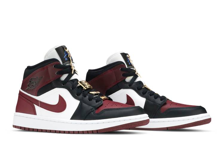 Air Jordan Air Jordan 1 Mid SE Black Dark Beetroot - CZ4385-016