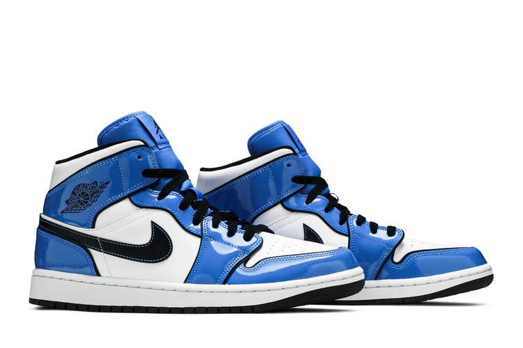 Air Jordan Air Jordan 1 Mid Signal Blue - DD6834-402 / BQ6931-402