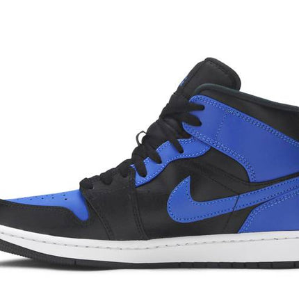 Air Jordan Air Jordan 1 Mid Hyper Royal Tumbled Leather - 554725-077 / 554724-077