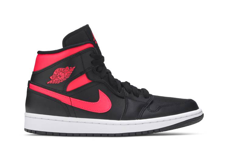 Air Jordan Air Jordan 1 Mid Black Siren Red - BQ6472-004