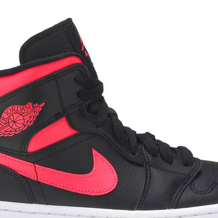 Air Jordan Air Jordan 1 Mid Black Siren Red - BQ6472-004