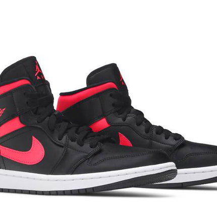 Air Jordan Air Jordan 1 Mid Black Siren Red - BQ6472-004