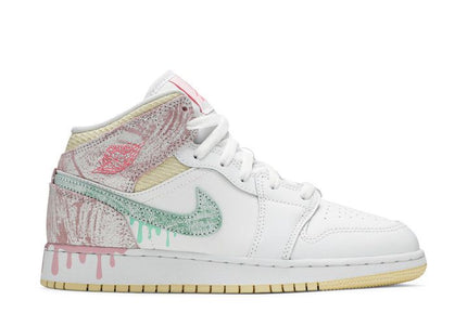 Air Jordan Air Jordan 1 Mid SE Paint Drip - DD1666-100