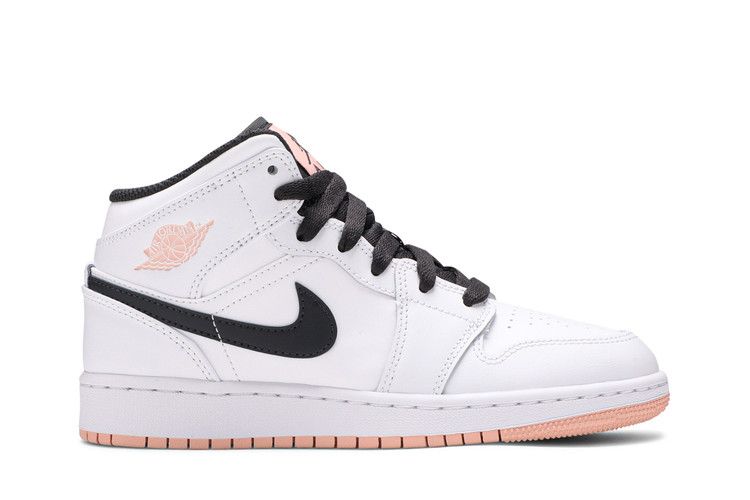 Air Jordan Air Jordan 1 Mid White Arctic Orange - 554725-180