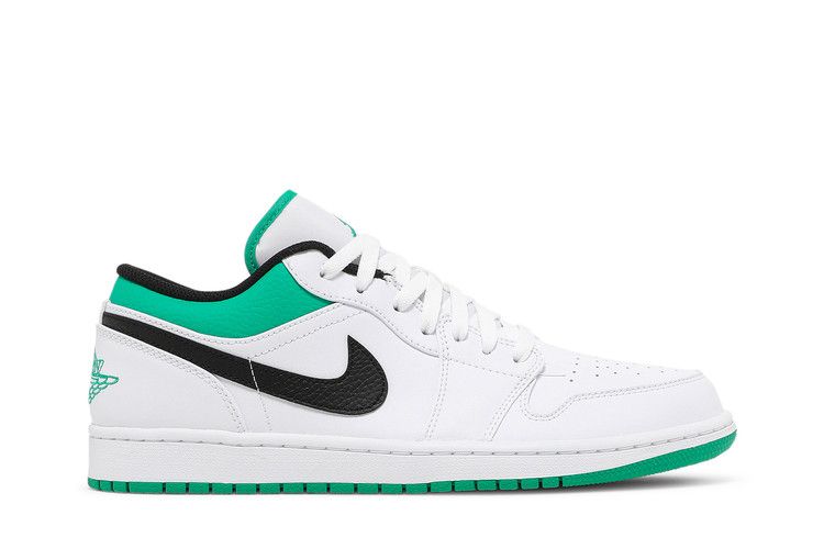 Air Jordan Air Jordan 1 Low White Lucky Green Black - 553558-129 / 553560-065