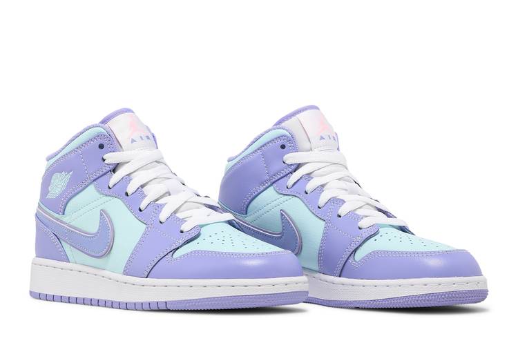 Air Jordan Air Jordan 1 Mid Purple Aqua - 554725-500