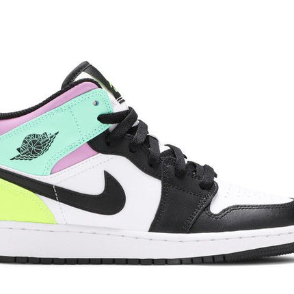 Air Jordan Air Jordan 1 Mid Pastel Black Toe - 554725-175