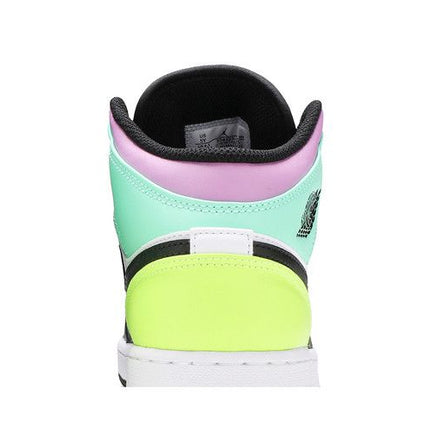 Air Jordan Air Jordan 1 Mid Pastel Black Toe - 554725-175