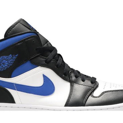 Air Jordan Air Jordan 1 Mid White Black Royal - 554725-140 / 554724-140