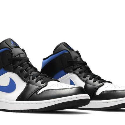 Air Jordan Air Jordan 1 Mid White Black Royal - 554725-140 / 554724-140