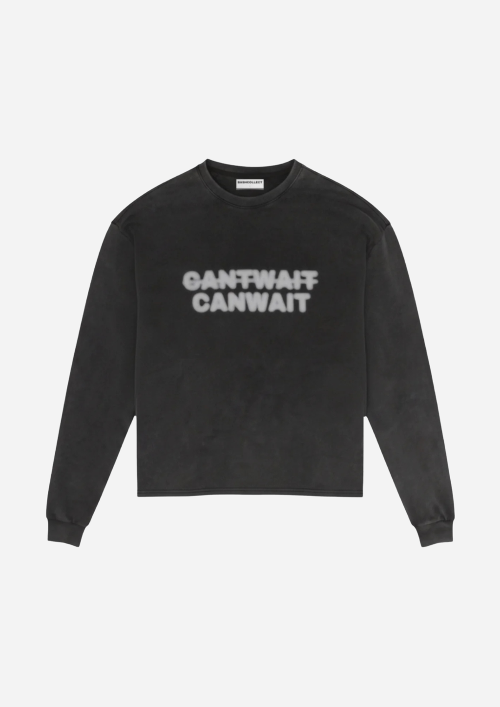 The Washed Wait Longsleeve White