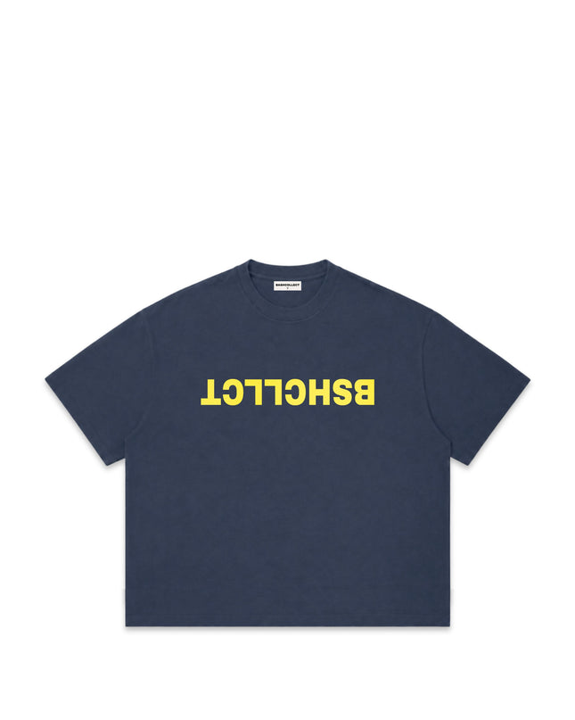 DECODED TEE - DARK BLUE / YELLOW
