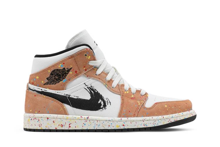 Air Jordan Air Jordan 1 Mid SE Brushstroke - DA8005-100 / DA8006-100