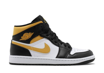 Air Jordan Air Jordan 1 Mid White Pollen Black - 554724-177 / 554725-177