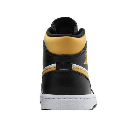 Air Jordan Air Jordan 1 Mid White Pollen Black - 554724-177 / 554725-177