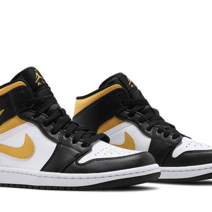 Air Jordan Air Jordan 1 Mid White Pollen Black - 554724-177 / 554725-177