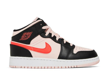 Air Jordan Air Jordan 1 Mid Black Pink Crimson - 554725-604