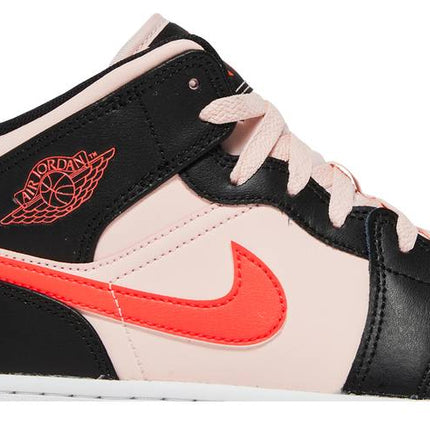 Air Jordan Air Jordan 1 Mid Black Pink Crimson - 554725-604