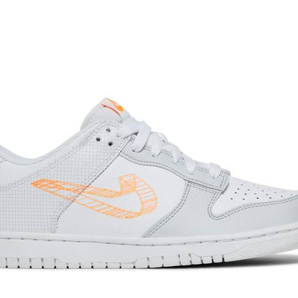 Nike Dunk Low 3D Swoosh White Grey - DR0171-100